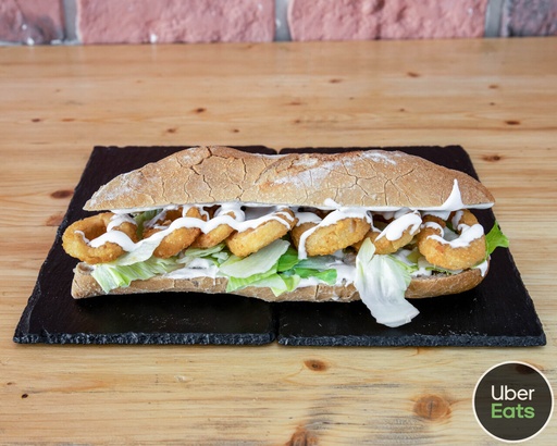 Bocadillo de Calamares "Mayonesa de lima y coco"